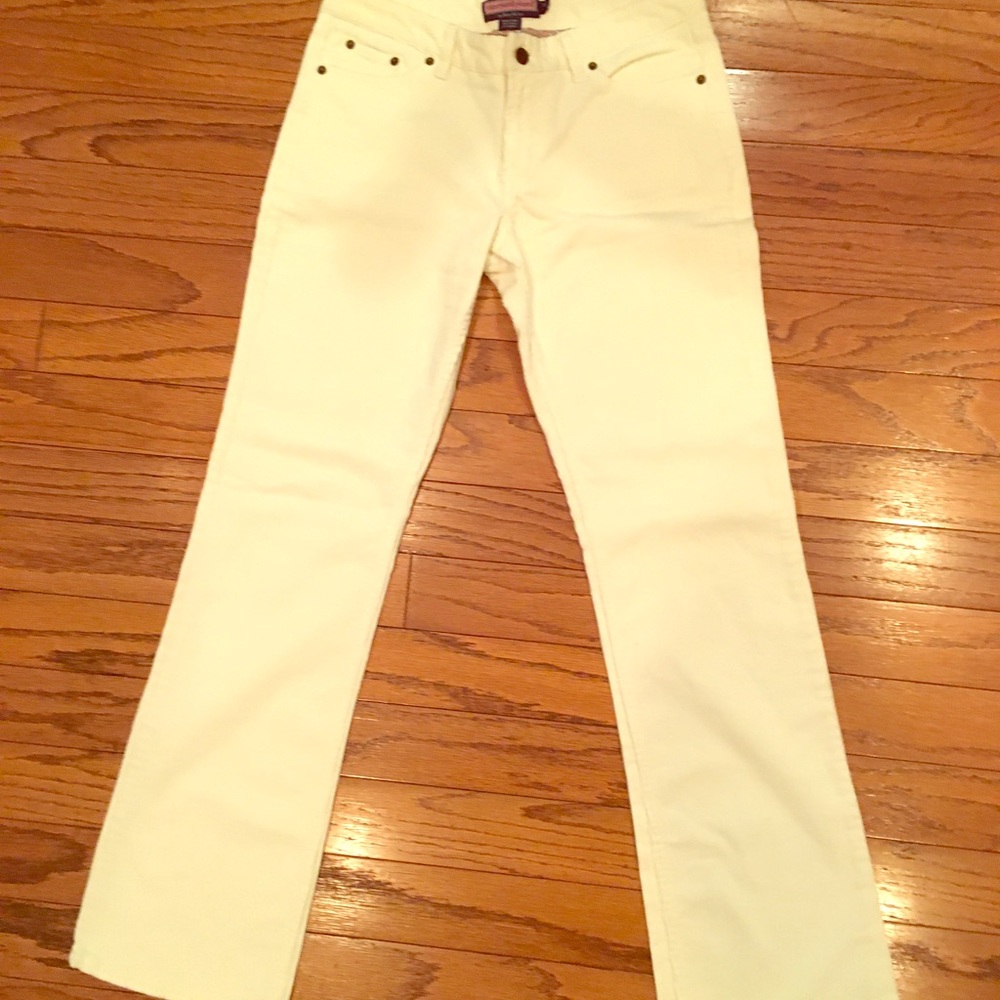 Winter white corduroy pants